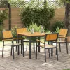  Összecsukható Szék 4 pcs Barna 56 x 57 x 87 cm Tömör Akácfa
