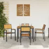  Összecsukható Szék 4 pcs Barna 56 x 57 x 87 cm Tömör Akácfa