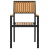 Összecsukható Szék 4 pcs Barna 56 x 57 x 87 cm Tömör Akácfa