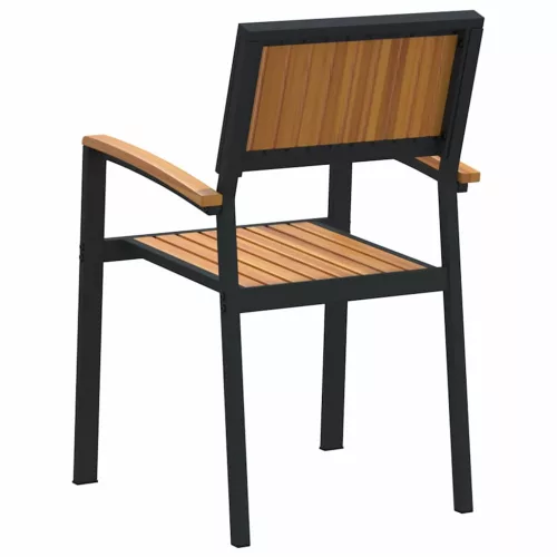  Összecsukható Szék 4 pcs Barna 56 x 57 x 87 cm Tömör Akácfa