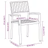  Összecsukható Szék 4 pcs Barna 56 x 57 x 87 cm Tömör Akácfa