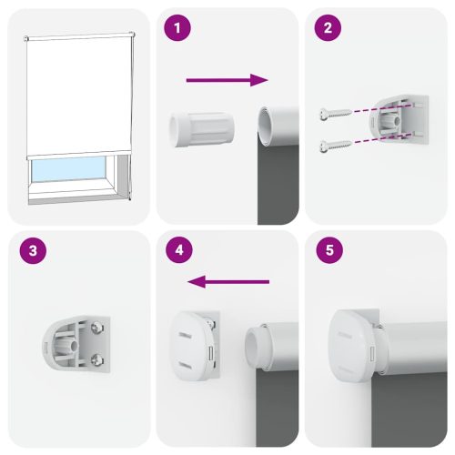  redőny Blackout 100x130 cm Szövetszélesség 95,7 cm Poliészter