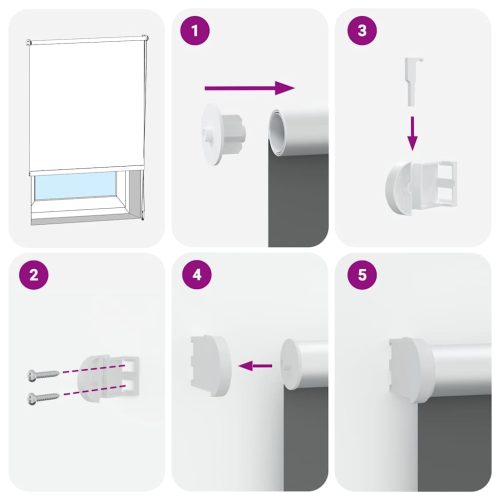  redőny Blackout 120x210 cm Szövetszélesség 116,6 cm Poliészter