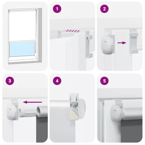  redőny Blackout 80x130 cm szövetszélesség 75,7 cm Poliészter