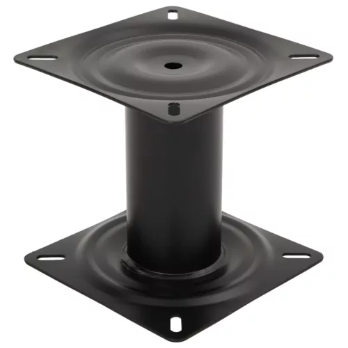  fekete acél csónakülés-talapzat 18 cm