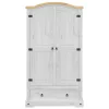  fehér Corona tömör fenyőfa ruhásszekrény 102 x 52 x 186 cm