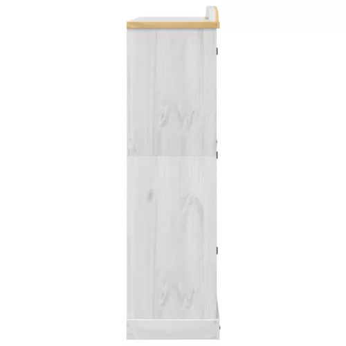  fehér Corona tömör fenyőfa ruhásszekrény 151,5 x 52 x 186 cm