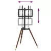  háromlábú TV-tartó 37-65" képernyőhöz max VESA 400x400mm 40 kg"