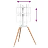  háromlábú TV-tartó 37-65" képernyőhöz max VESA 400x400mm 40 kg"