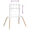  4 lábú TV-állvány 37-86" képernyőhöz max VESA 400x600 mm 60 kg"