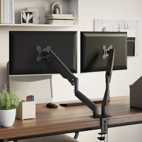  kétkaros monitorállvány max 27 képernyőhöz os gázrugó 20kg"