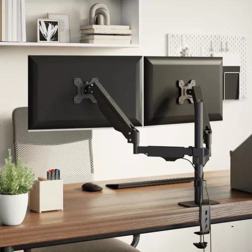  kétkaros monitorállvány max 27 képernyőhöz os gázrugó 20kg"