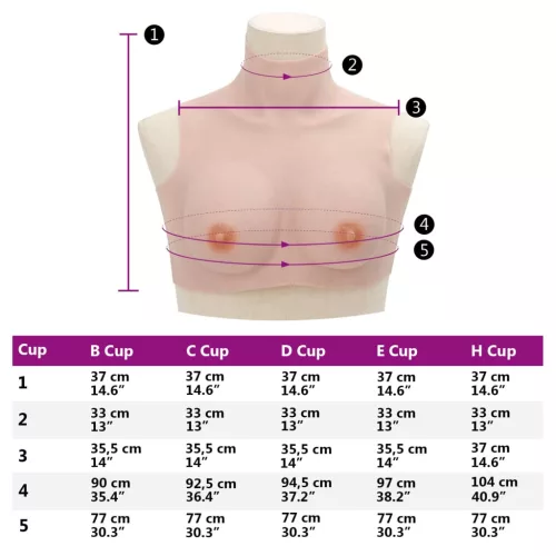  kaukázusi B kupa szilikon mellvért