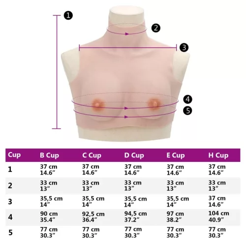  kaukázusi B kupa szilikon mellvért