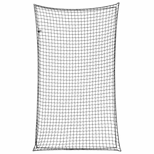  fekete polipropilén utánfutóháló elasztikus kötéllel 2,1x1,25 m