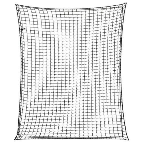  fekete polipropilén utánfutóháló elasztikus kötéllel 3 x 2,5 m