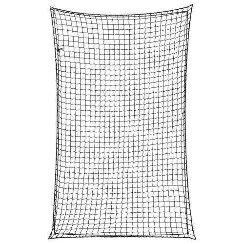  fekete polipropilén utánfutóháló elasztikus kötéllel 4 x 2,5 m