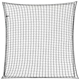    fekete polipropilén utánfutóháló elasztikus kötéllel 3 x 3 m