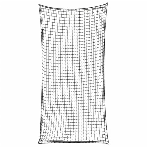  fekete polipropilén utánfutóháló elasztikus kötéllel 6 x 3 m