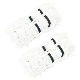  2 db kerek fehér PP szénaháló 75 x 75 cm