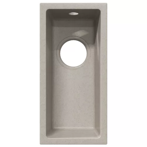  Konyhai mosogató túlfújó lyukkal bézs gránit