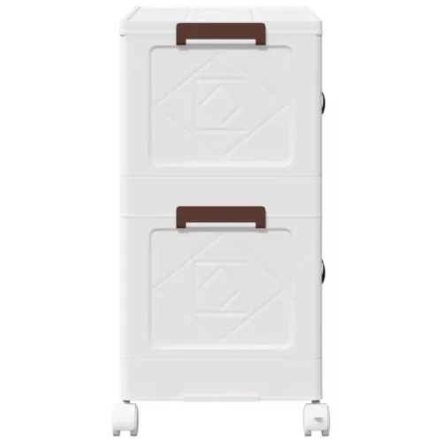  egymásra rakható tárolódoboz kerekekkel 2 szintes 75 L