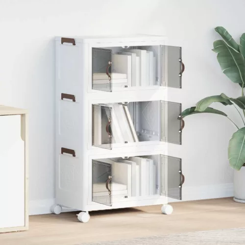  egymásra rakható tárolódoboz kerekekkel 3 rétegű 28 L