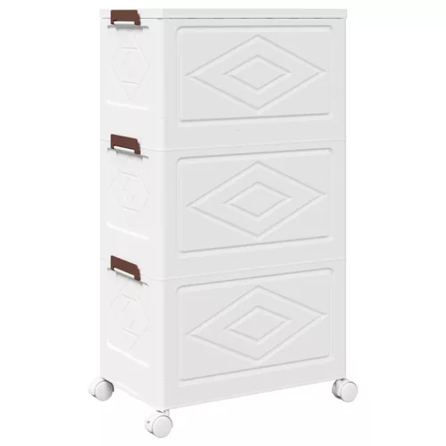  egymásra rakható tárolódoboz kerekekkel 3 rétegű 28 L