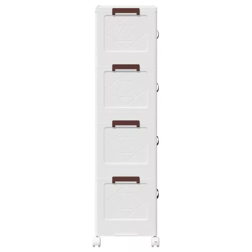  egymásra rakható tárolódoboz kerekekkel 4 szintes 28 L