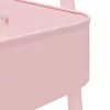  tárolókocsi 3 rétegű rózsaszín 42x41,5x77 cm acél