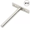  12db szénacél lebegő polckonzolok láthatatlan Ø10x100 mm