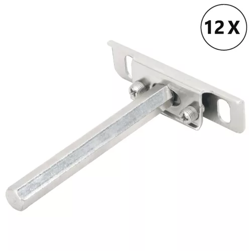  12db szénacél lebegő polckonzolok láthatatlan Ø12x100 mm