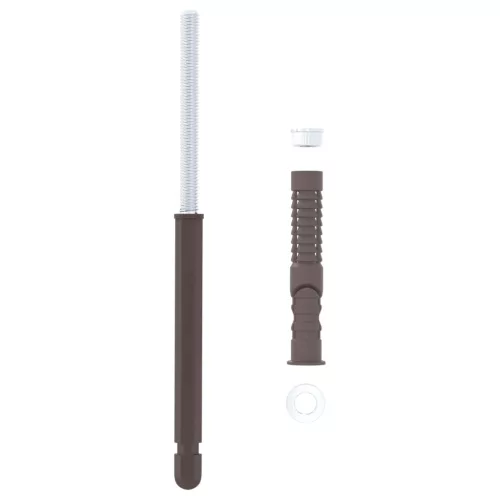  Lebegő Polc Konzolok 12 pcs Barna Ø10 x 170 mm Acél