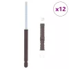  Lebegő Polc Konzolok 12 pcs Barna Ø10 x 170 mm Acél