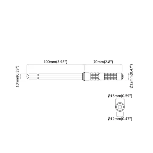  Lebegő Polc Konzolok 12 pcs Barna Ø10 x 170 mm Acél