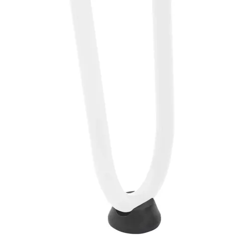  4 db fehér, tömör acél hajtűláb dohányzóasztalhoz 42 cm