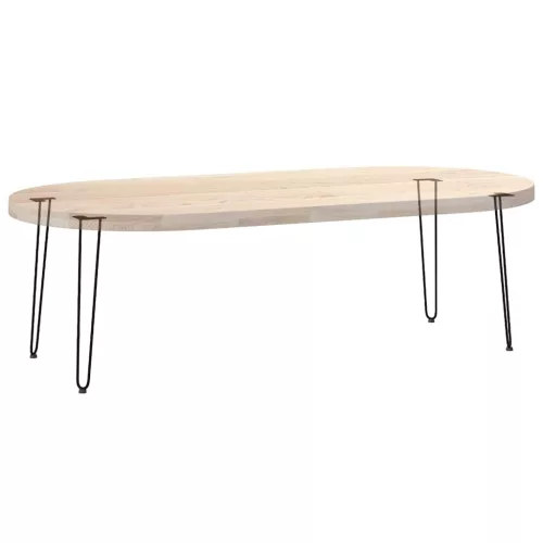  4 db-os hajtűlábak konzolasztalhoz, 72 cm, tömör acél, fekete