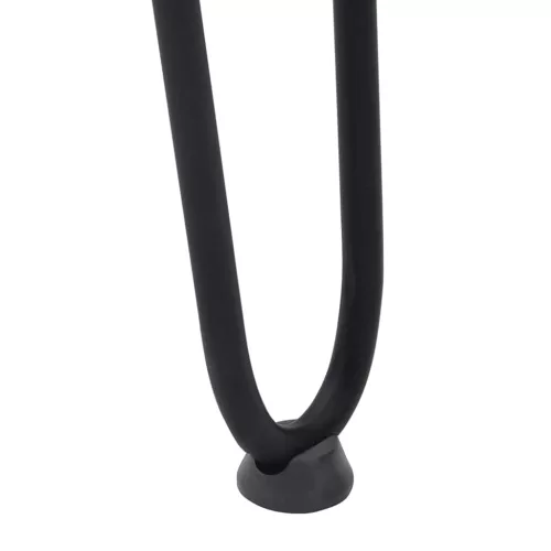  4 db-os hajtűlábak konzolasztalhoz, 72 cm, tömör acél, fekete