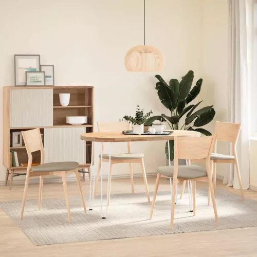  4 db-os hajtűlábak konzolasztalhoz, 72 cm, tömör acél, fehér
