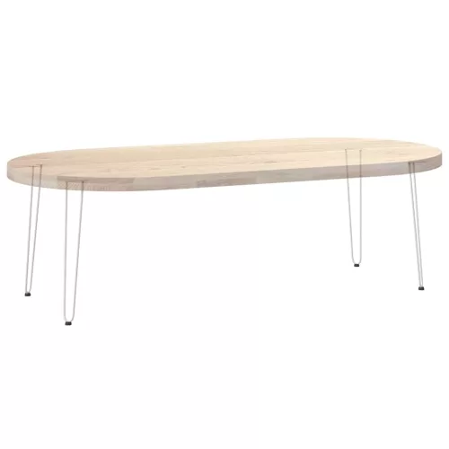  4 db-os hajtűlábak konzolasztalhoz, 72 cm, tömör acél, fehér