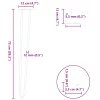 4 db-os hajtűlábak konzolasztalhoz, 72 cm, tömör acél, fehér