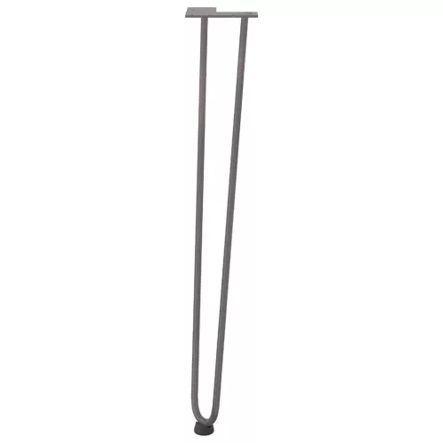  4 db-os hajtűlábak konzolasztalhoz, natúr acél, 72 cm, tömör acél