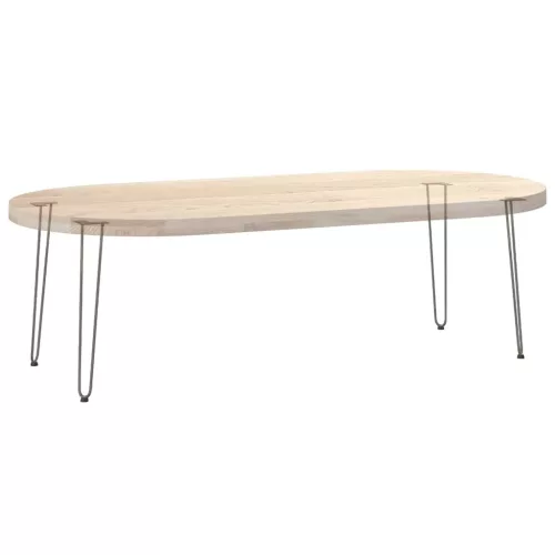  4 db-os hajtűlábak konzolasztalhoz, natúr acél, 72 cm, tömör acél
