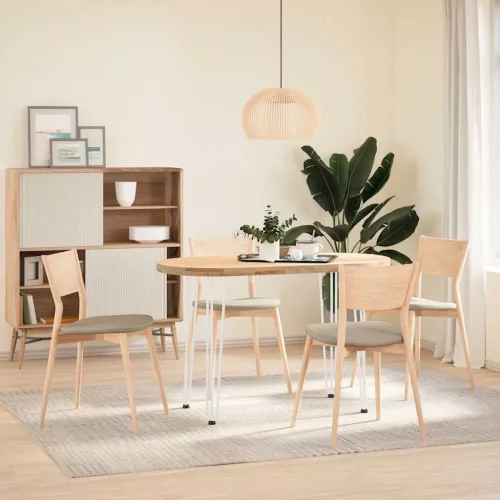  4 db-os hajtűlábak konzolasztalhoz, 72 cm, tömör acél, fehér