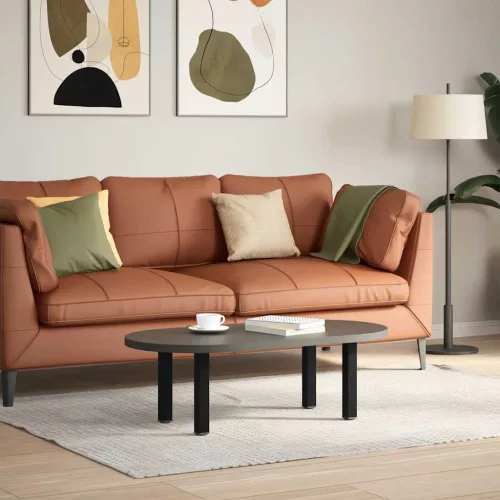  4 db fekete acél dohányzóasztal láb 30-32 cm
