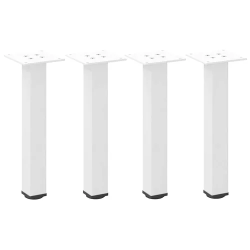  4 db fehér dohányzóasztal láb 30-32 cm acél