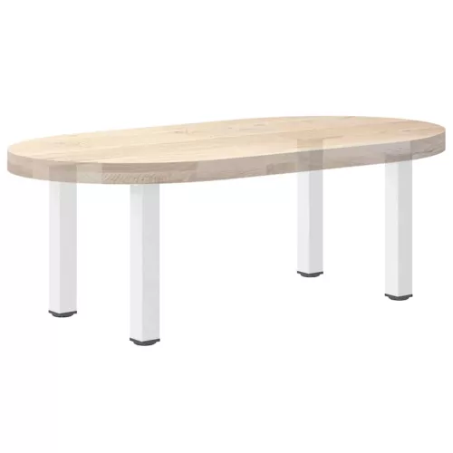  4 db fehér dohányzóasztal láb 30-32 cm acél