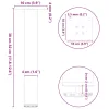  4 db fehér dohányzóasztal láb 30-32 cm acél