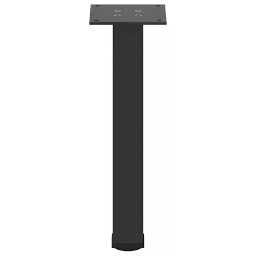  4 db fekete acél dohányzóasztal láb 42-44 cm