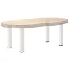  4 db fehér dohányzóasztal láb 42-44 cm acél